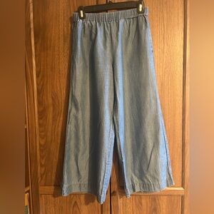 Micheal Kors Casual Blue Wide-Leg Pants
